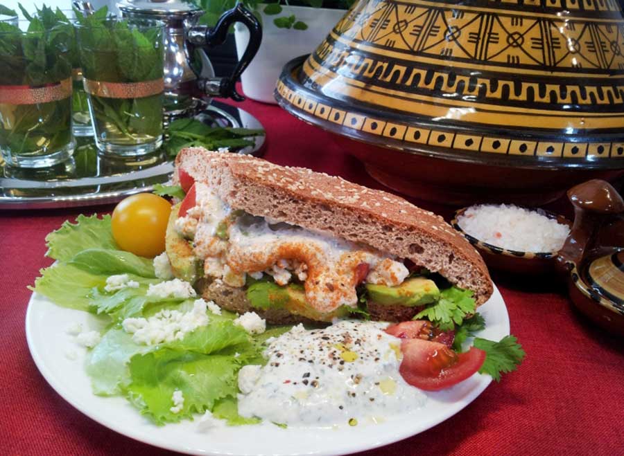 Marokkanisches Fladenbrot low carb döner kebap gyros glutenfrei