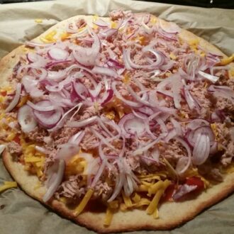 Pizzateig low-carb glutenfrei sojafrei keto Backmischung Pizza Mischung für 2 Pizzen – Bild 8
