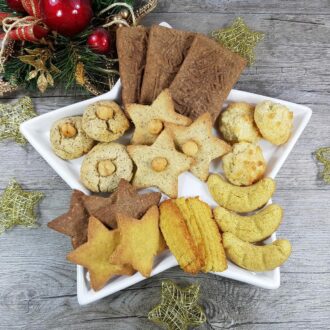 Spar-Set X-Mas PLÄTZCHENZAUBER - alle 6 Sorten Weihnachtsplätzchen Backmischung low carb glutenfrei keto LIMITED EDITION