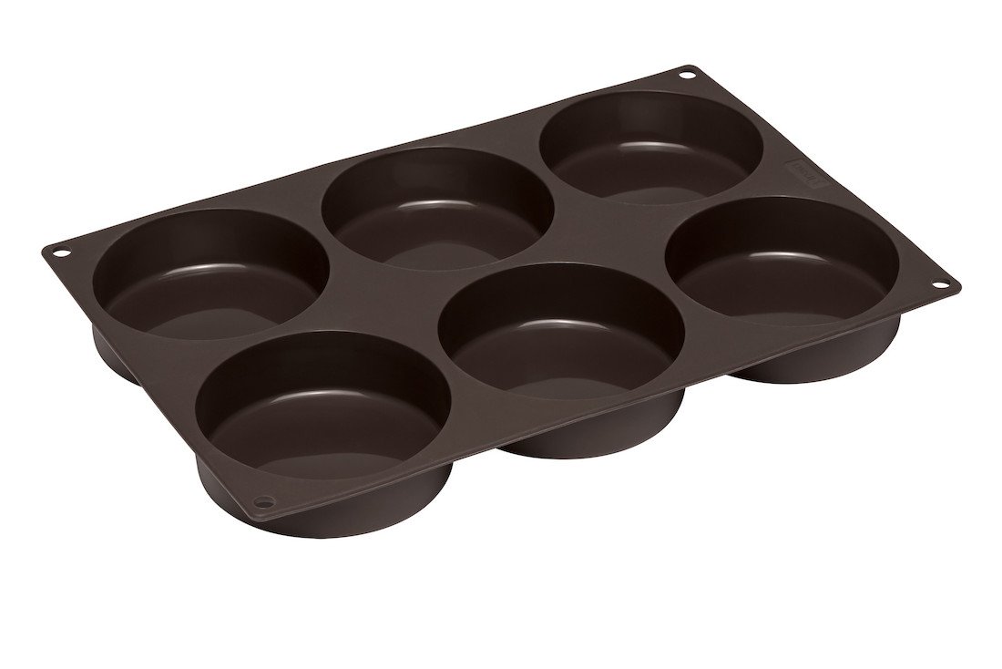 Lurch Flexiform L BurgerBun 10 cm 6fach braun