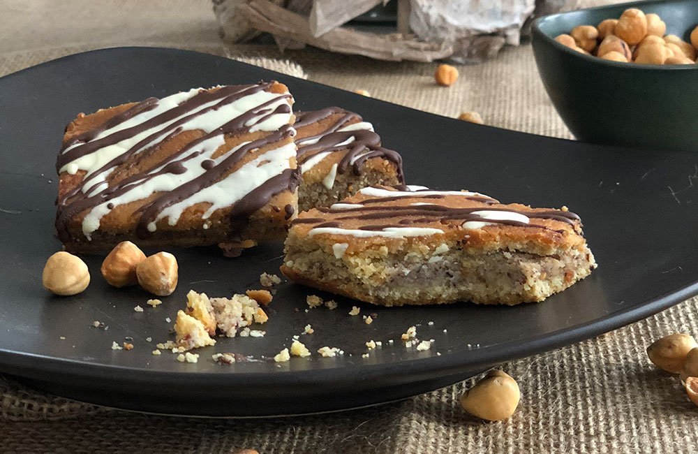 Rezept Haselnuss-Karamell-Schnitten lowcarb glutenfrei
