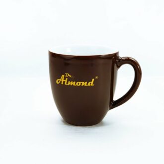 Dr. Almond XXL Tasse 400 ml schokobraun - Extra großer Jumbobecher aus hochwertigem & dickwandigem Porzellan
