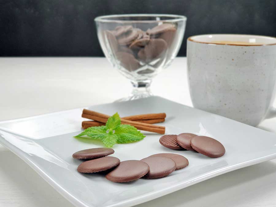 CHOKETO Taler zum Naschen VOLLMILCH - low carb & keto Schokolade - handgemacht - Schokoladenchips Snack zuckerfrei