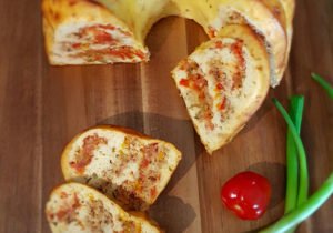 Rezept Pikanter Sommergugelhupf lowcarb glutenfrei