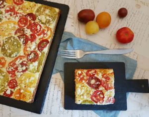 Rezept Pikanter Tomatenkuchen lowcarb glutenfrei