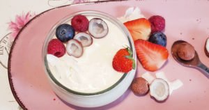 Rezept Kokos Kollagen Quarkcreme lowcarb glutenfrei