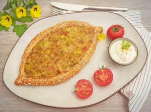 Rezept Hackfleisch Lauch Pide lowcarb glutenfrei