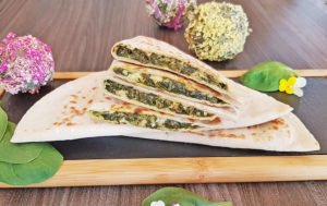 Rezept Gözleme mit Spinat und Schafskäse lowcarb glutenfrei
