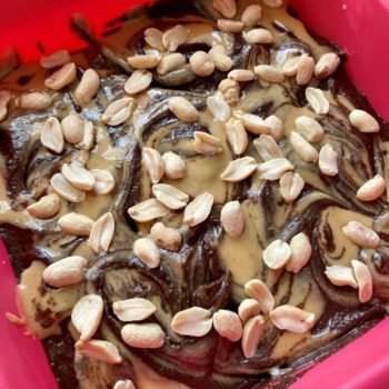 Rezept Erdnussbutter Brownies lowcarb glutenfrei keto