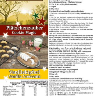 Plätzchenzauber Backmischung VANILLEKIPFERL Weihnachtskekse low-carb keto glutenfrei OHNE Zuckerzusatz – Bild 10