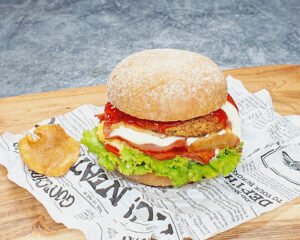 Rezept Pfifferling Burger lowcarb glutenfrei keto