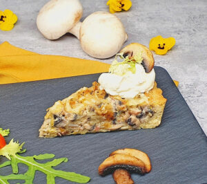 Rezept Champignon Ricotta Quiche lowcarb keto glutenfrei