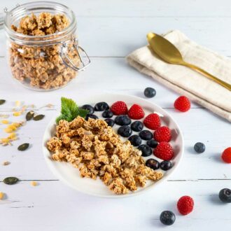 Müslizauber PUR | Basis für Knuspermüsli Granola low carb glutenfrei keto